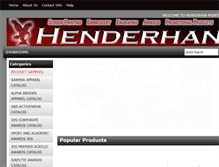 Tablet Screenshot of henderhan.com